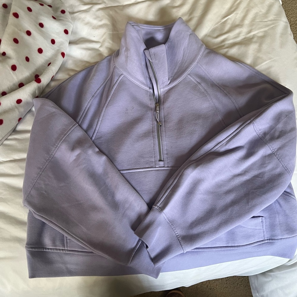 Lululemon oversized funnel neck half zip scuba